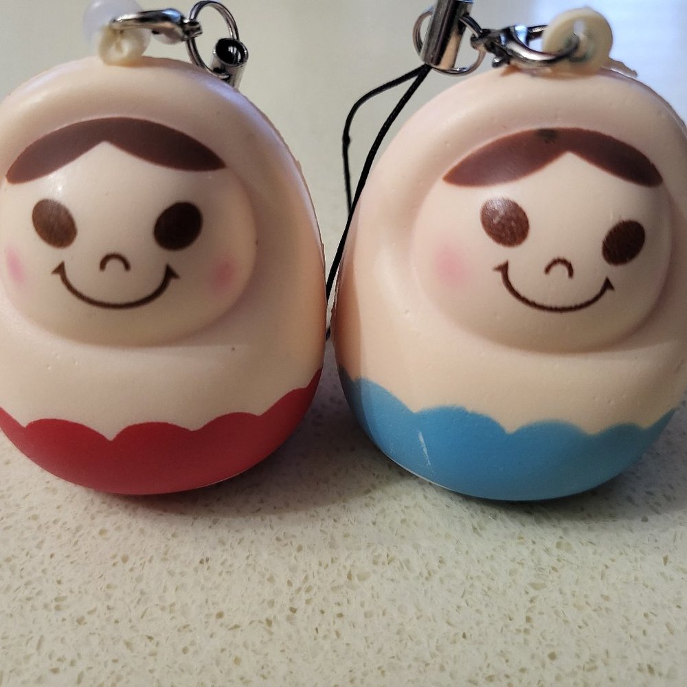 Russian Matryoshka doll squishy toy cell phone strap